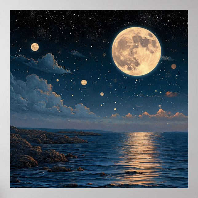 Nighttime scene poster (Front)