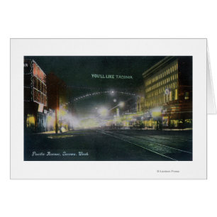 Nighttime View of Pacific Avenue