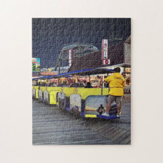 Nighttime View of Wildwood Tram Seen from Rear Jigsaw Puzzle