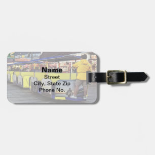 Nighttime View of Wildwood Tram Seen from Rear Luggage Tag