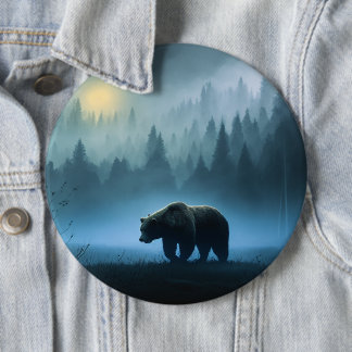 Nighttime Wanderer Bear Button
