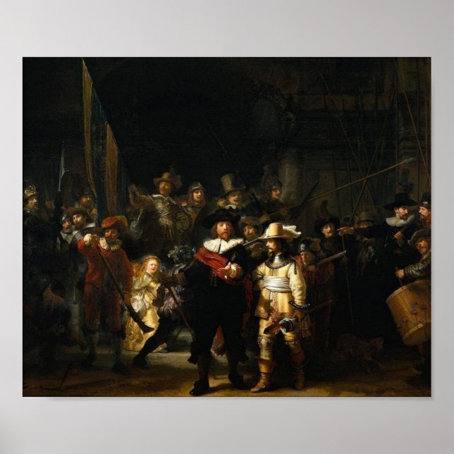 Nightwatch Rembrandt Van Rijn Poster (Front)