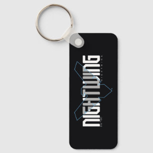 Nightwing Hi-Tech Name Graphic Key Ring