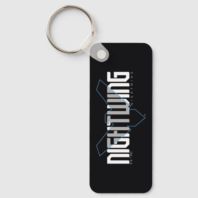 Nightwing Hi-Tech Name Graphic Key Ring (Front)
