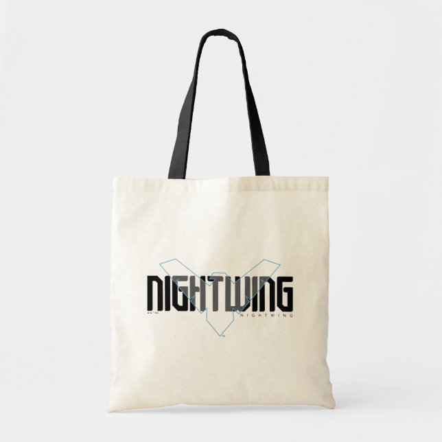Nightwing Hi-Tech Name Graphic Tote Bag (Front)