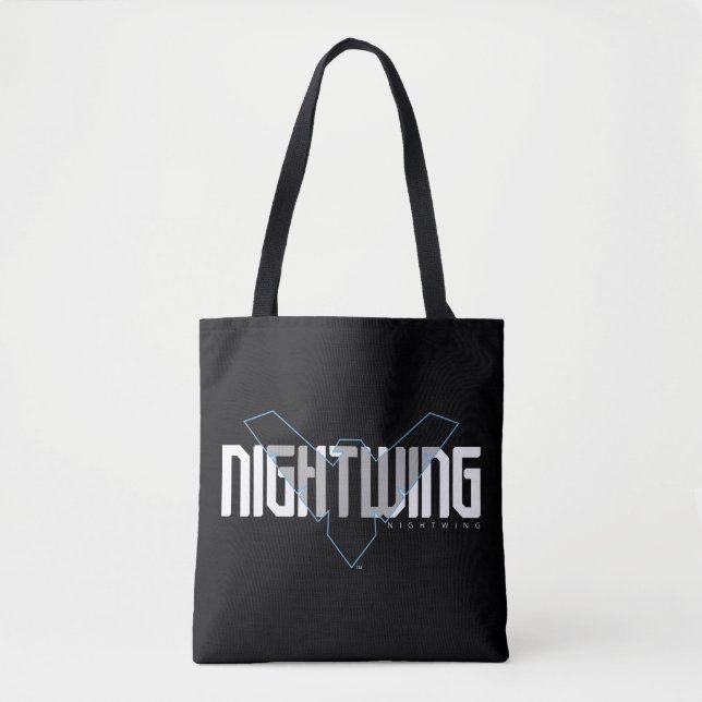 Nightwing Hi-Tech Name Graphic Tote Bag (Front)