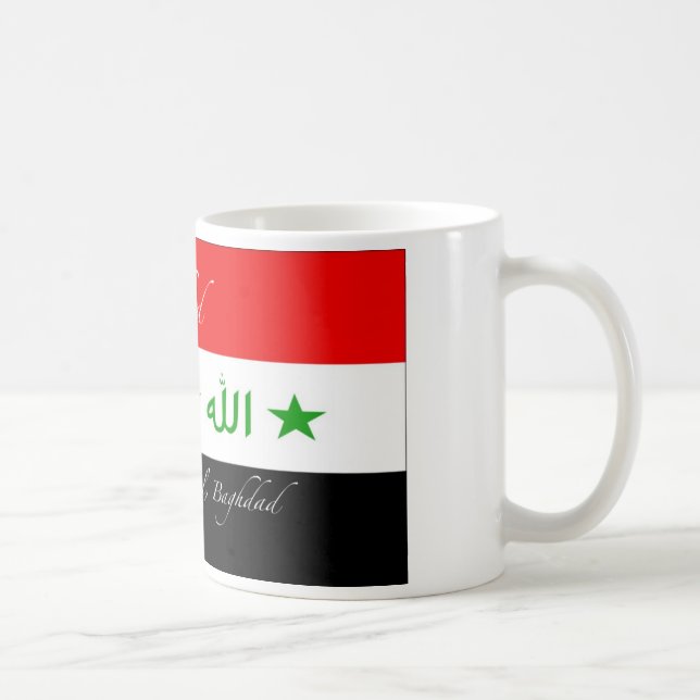 Nihad Mug - Old Iraq Flag (Right)