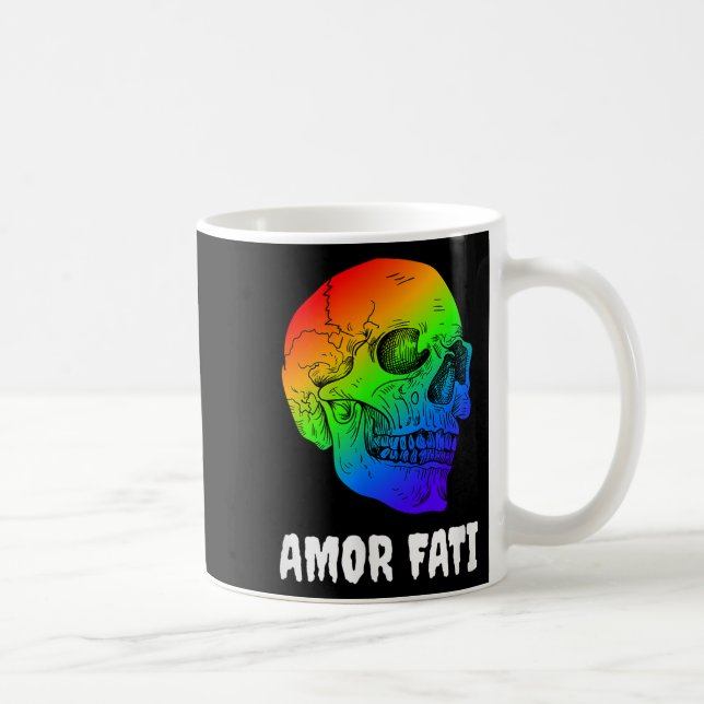Nihilism Nietzsche Quote Philosopher Stoicism Amor Coffee Mug (Right)
