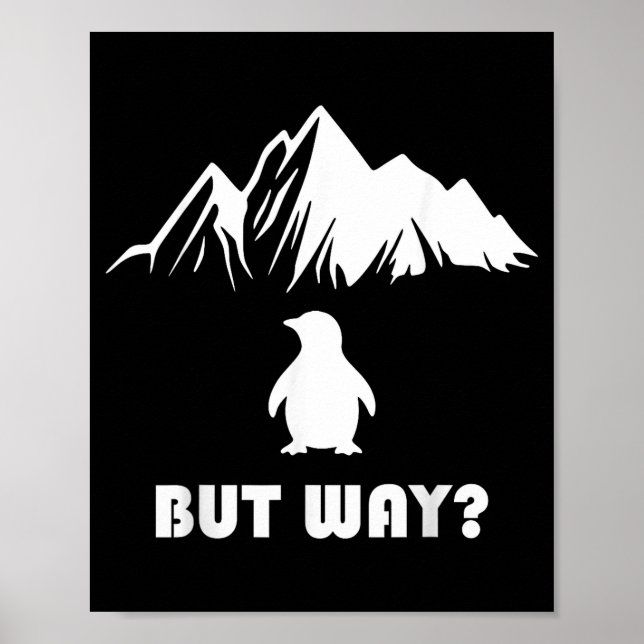 Nihilist penguin meme - but why _  poster (Front)
