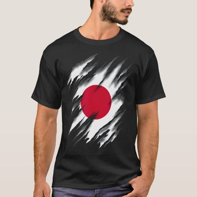 Nihon Koku Nippon Koku Japanese Flag Japan T-Shirt (Front)