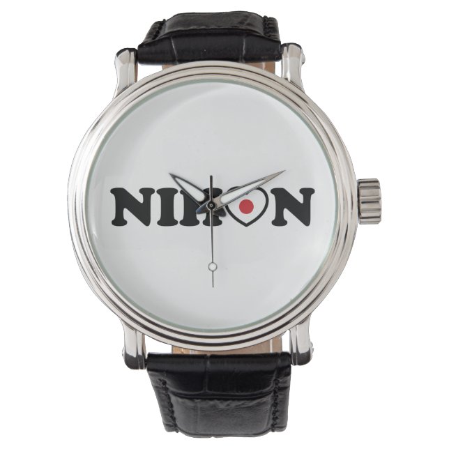 Nihon Love Heart Flag Watch (Front)