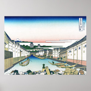 Nihonbashi Bridge in Edo Poster