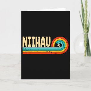 Niihau Surfing Hawaii Hawaiian Islands Vintage Ret Card