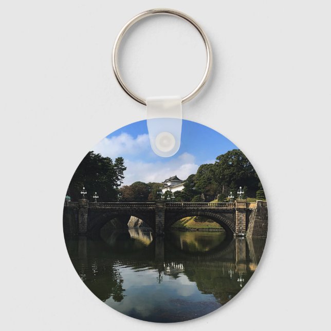 Nijubashi Bridge, Tokyo Imperial Palace #1 Key Ring (Front)