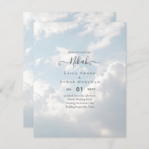 NIKAH - Budget Islamic Wedding Invitations Custom