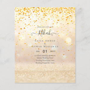 NIKAH - Budget Islamic Wedding Invitations Custom Flyer