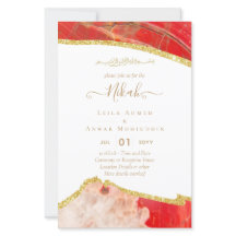 NIKAH Islamic Bismillah Wedding Invitations BUDGET