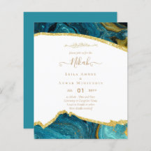 NIKAH Islamic Bismillah Wedding Invitations BUDGET