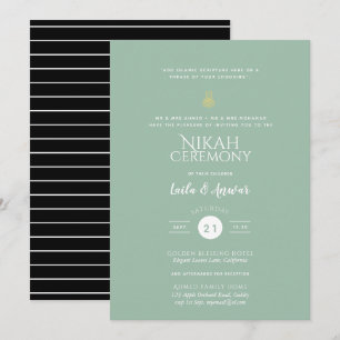 Nikah - Modern Islamic Wedding Invitations