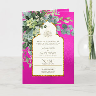 Nikah Walimah Wedding Invitation Program RSVP