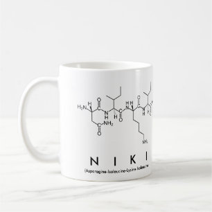 Niki peptide name mug