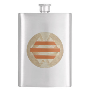 Nikias logo hip flask