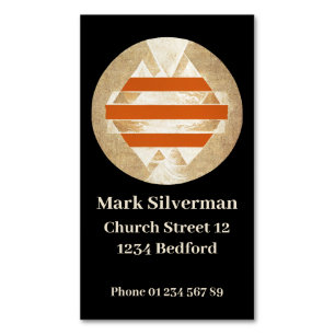 Nikias logo magnetic business card