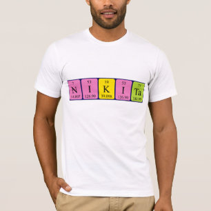 Nikita periodic table name shirt