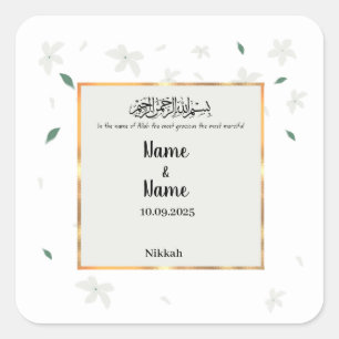 Nikkah favor stickers