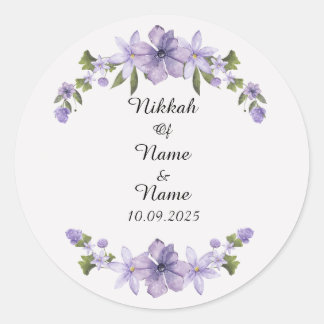 Nikkah favour stickers 