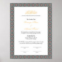 nikkah islamic marriage certificate