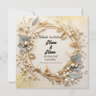 Nikkah wedding invitation 