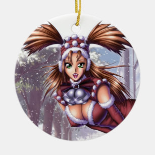 Nikki - Anime Christmas Ceramic Tree Decoration
