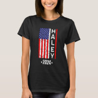 Nikki Haley 2024 Retro Vintage American USA Flag 