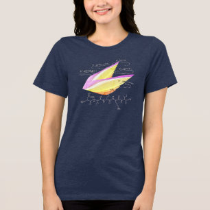 NIKKI peptide, AUC theme, custom text, dark Tri-Blend Shirt