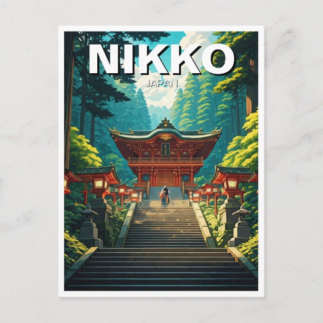 Nikko Japan Travel Postcard (Front)