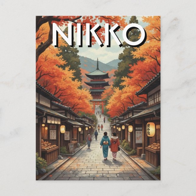 Nikko Japan Travel Postcard (Front)