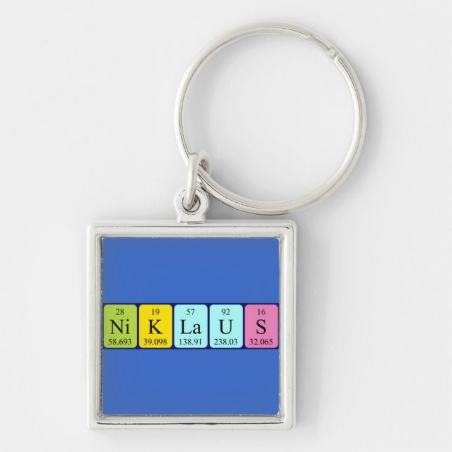 Niklaus periodic table name keyring (Front)