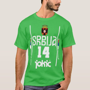 Nikola Jokic Retro Serbia Jersey Fan Art T-Shirt