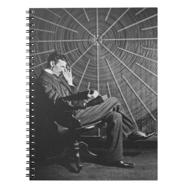 Nikola Tesla,1896 Spiral Notebook (Front)
