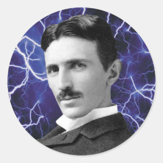 Nikola Tesla Classic Round Sticker