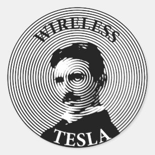 Nikola Tesla Classic Round Sticker