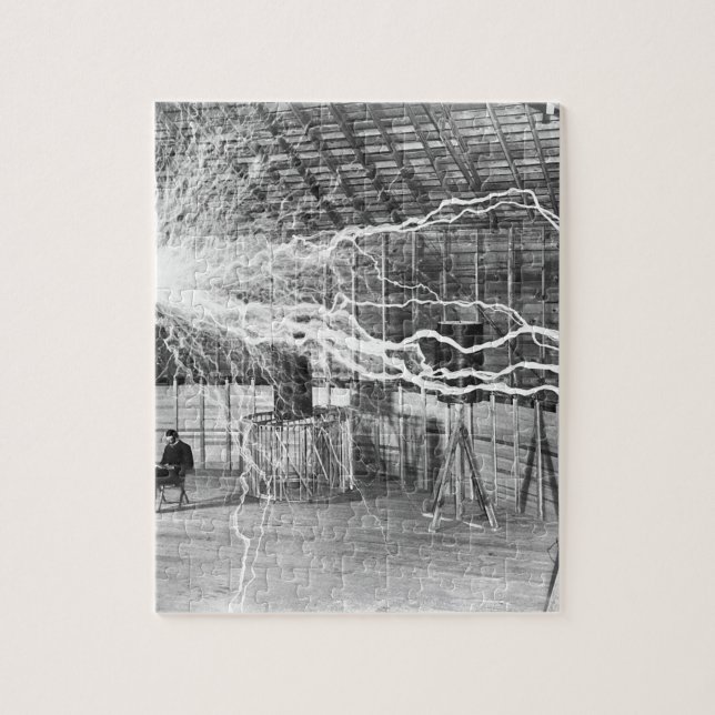 Nikola Tesla Electricity Jigsaw Puzzle (Vertical)