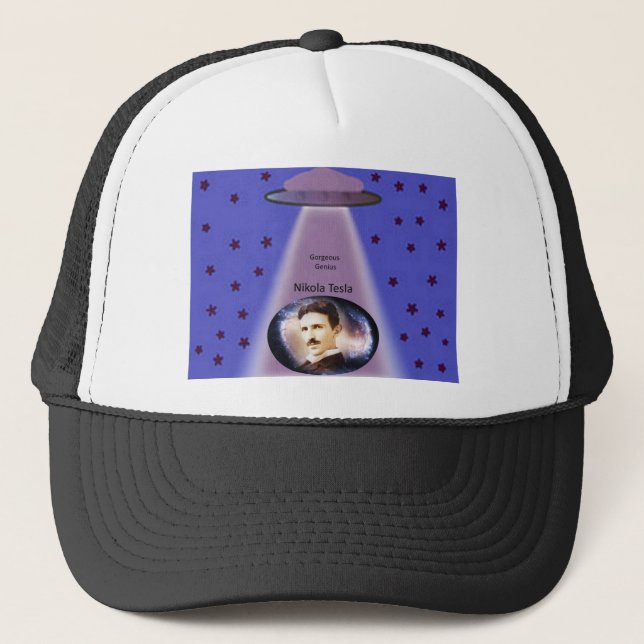 Nikola Tesla - Genius Trucker Hat (Front)