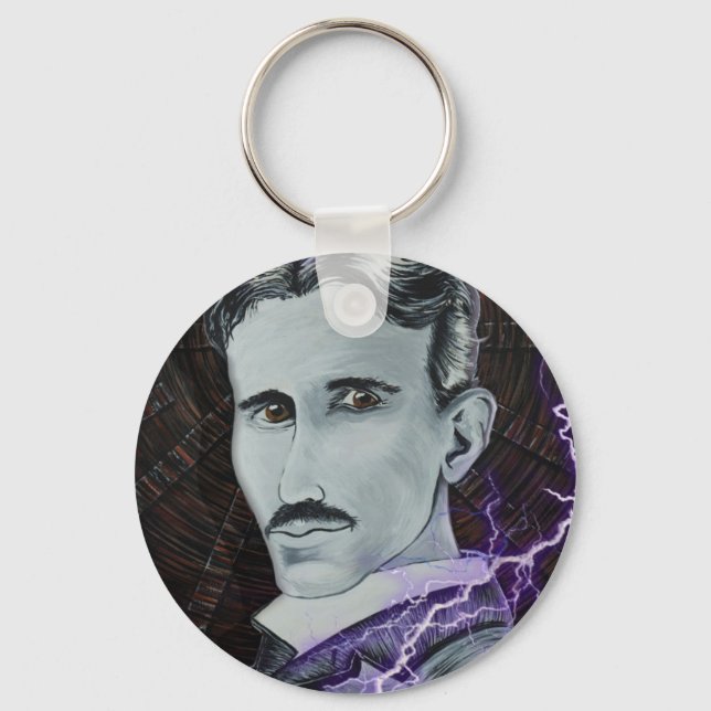 Nikola Tesla Key Ring (Front)