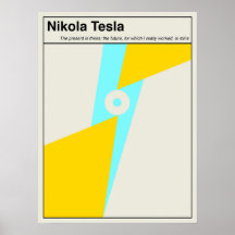 Nikola Tesla Physics Science Abstract Minimalist