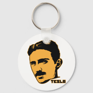 Nikola Tesla Portrait Keychain