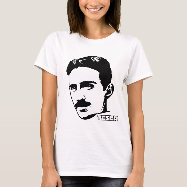Nikola Tesla Portrait T-Shirt (Front)