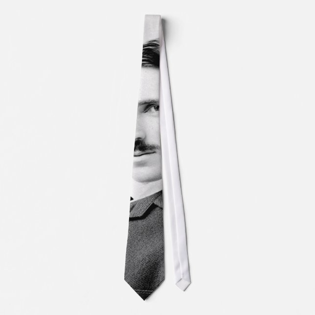 Nikola Tesla Portrait Tie (Front)