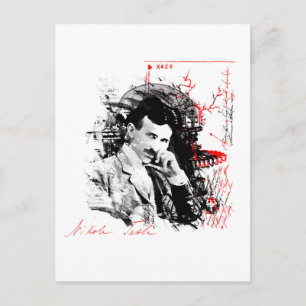 Nikola Tesla Postcard
